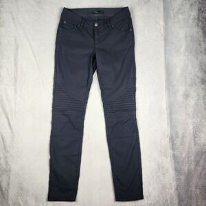 Prana Pants Womens Size 4 Brenna‎ Moto Skinny Dark Gray Casual Stretch